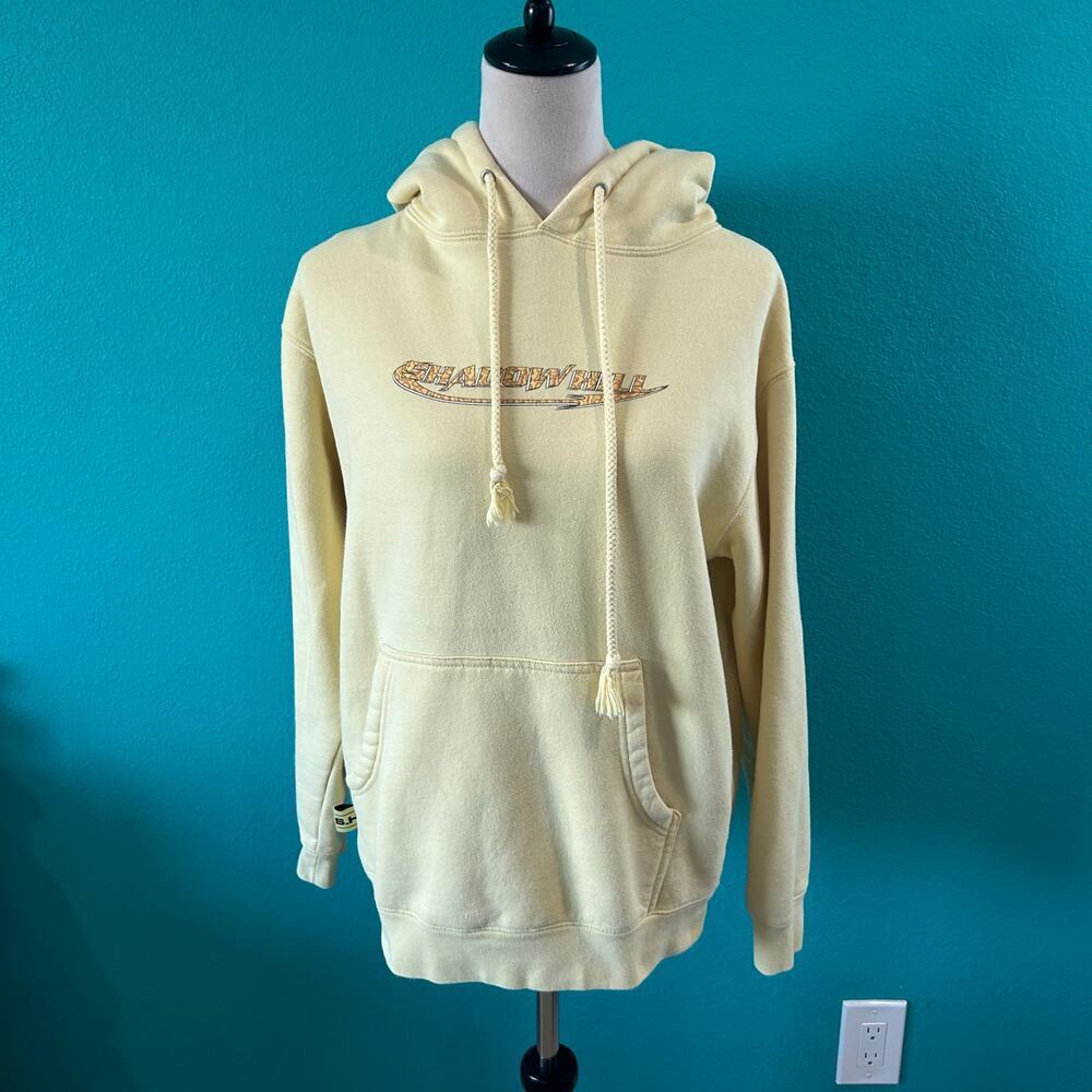 Shadow Hill USA Soft Yellow Pullover Hoodie Loungewear Athleisure Size S